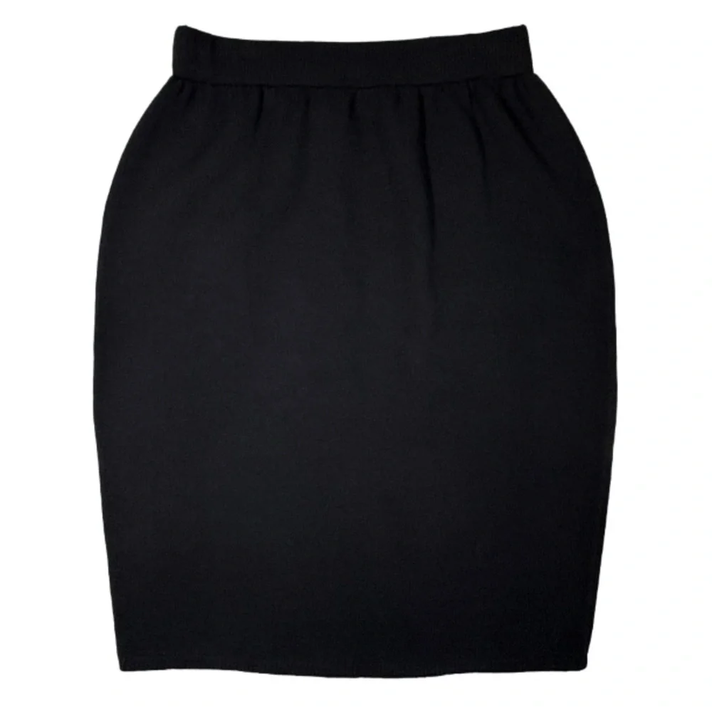 ST. JOHN | Wool Blend Knit Mini Pencil Skirt Vacation Resort Office Classic Work